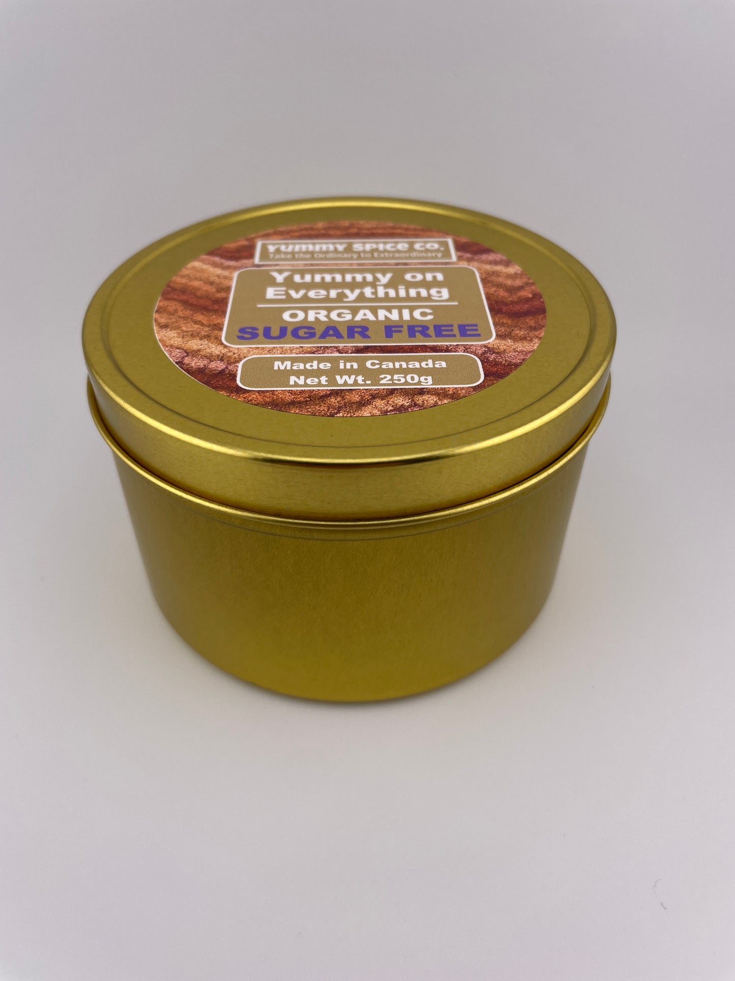 Yummy on Everything - Organic/Kosher - Sugar Free - 250g Tin