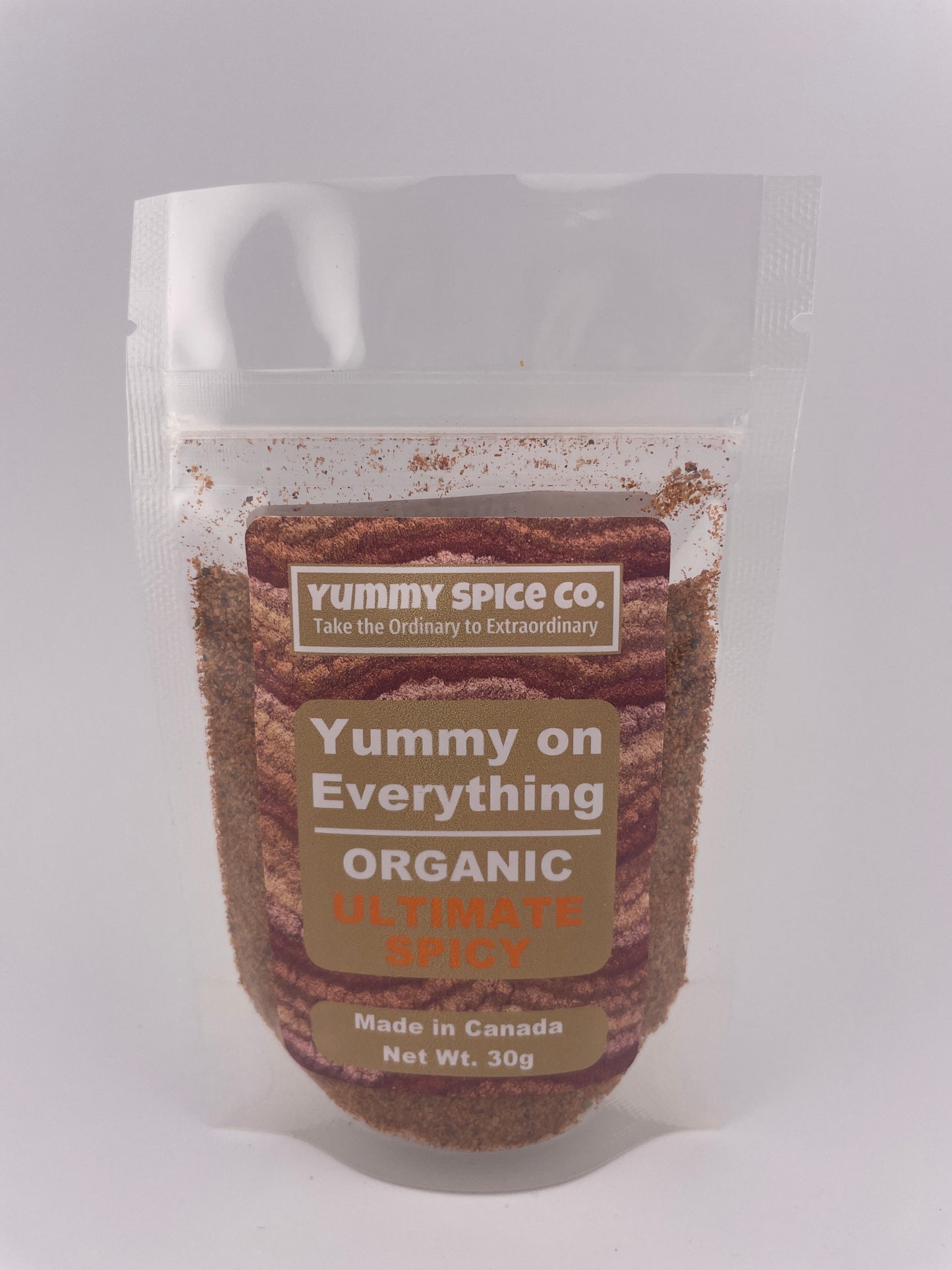 Yummy on Everything - Organic/Kosher - Ultimate Spicy - 30g Sample Bag