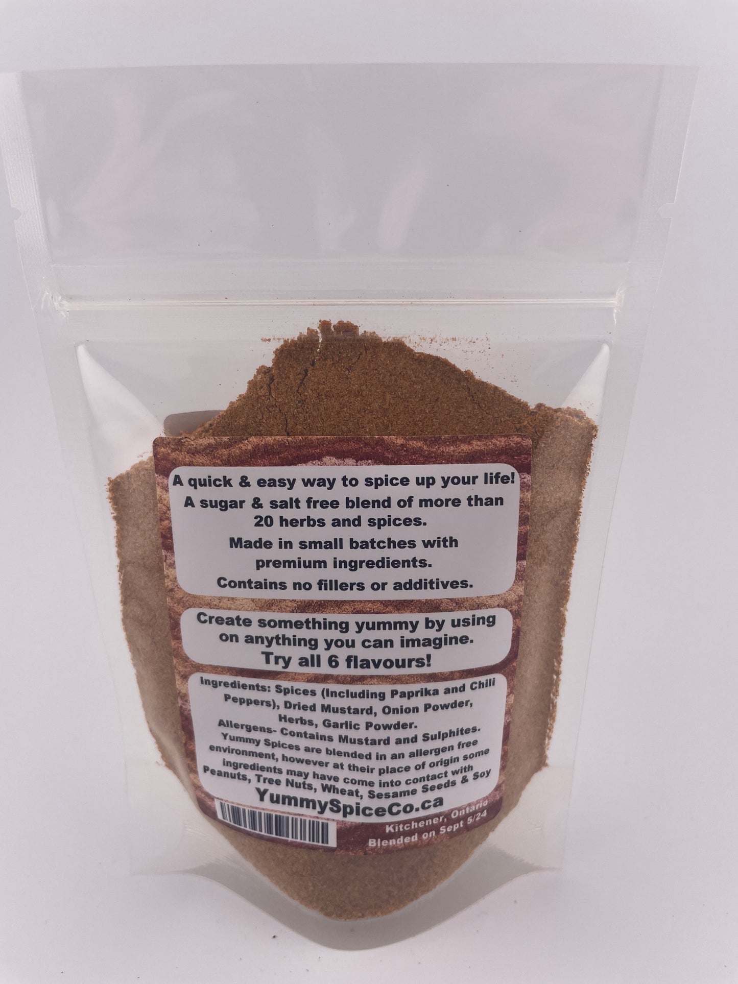 Yummy on Everything - Salt Free - Sugar Free - 75g Bag