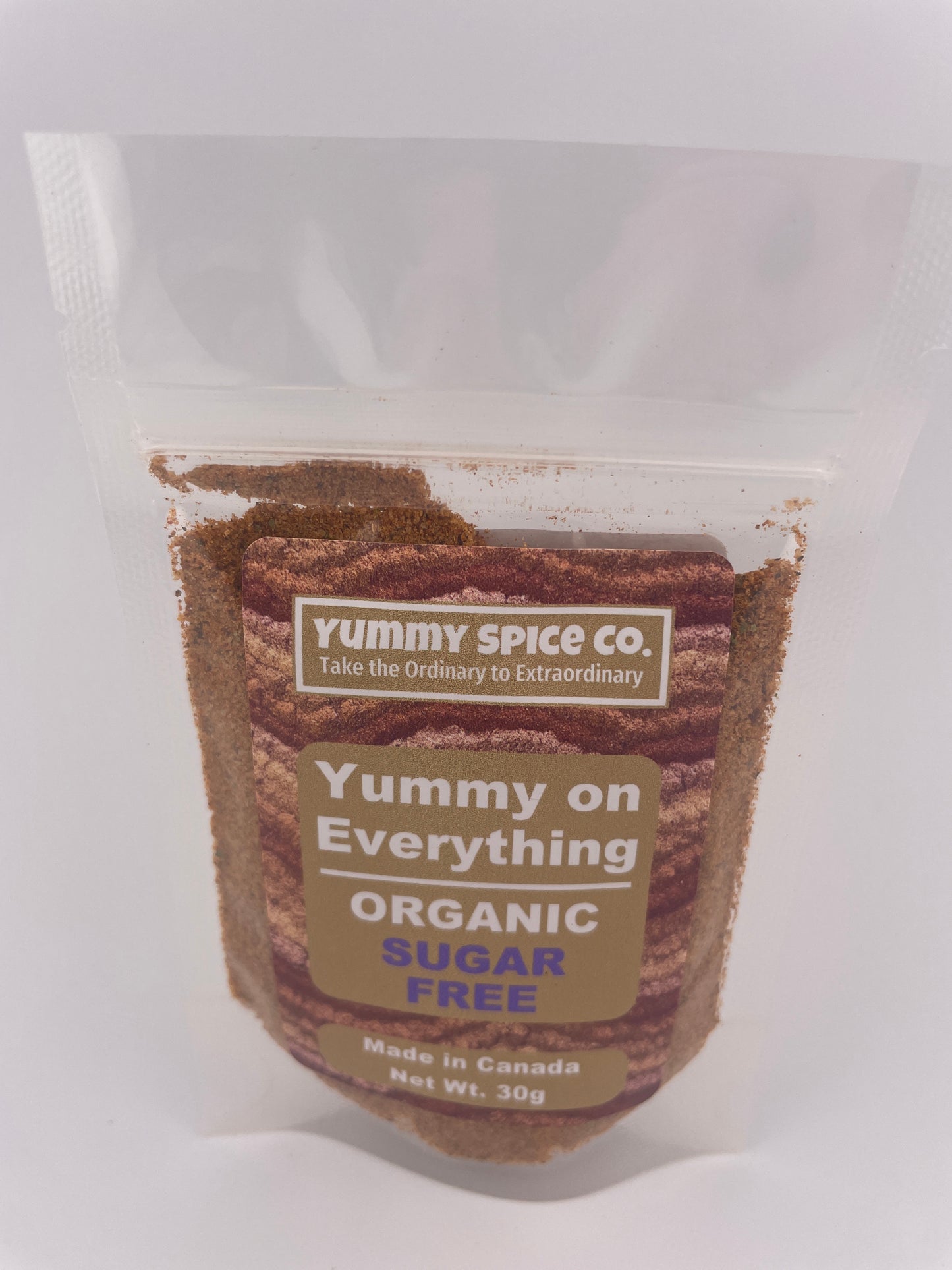 Yummy on Everything - Organic/Kosher - Sugar Free - 30g Sample Bag