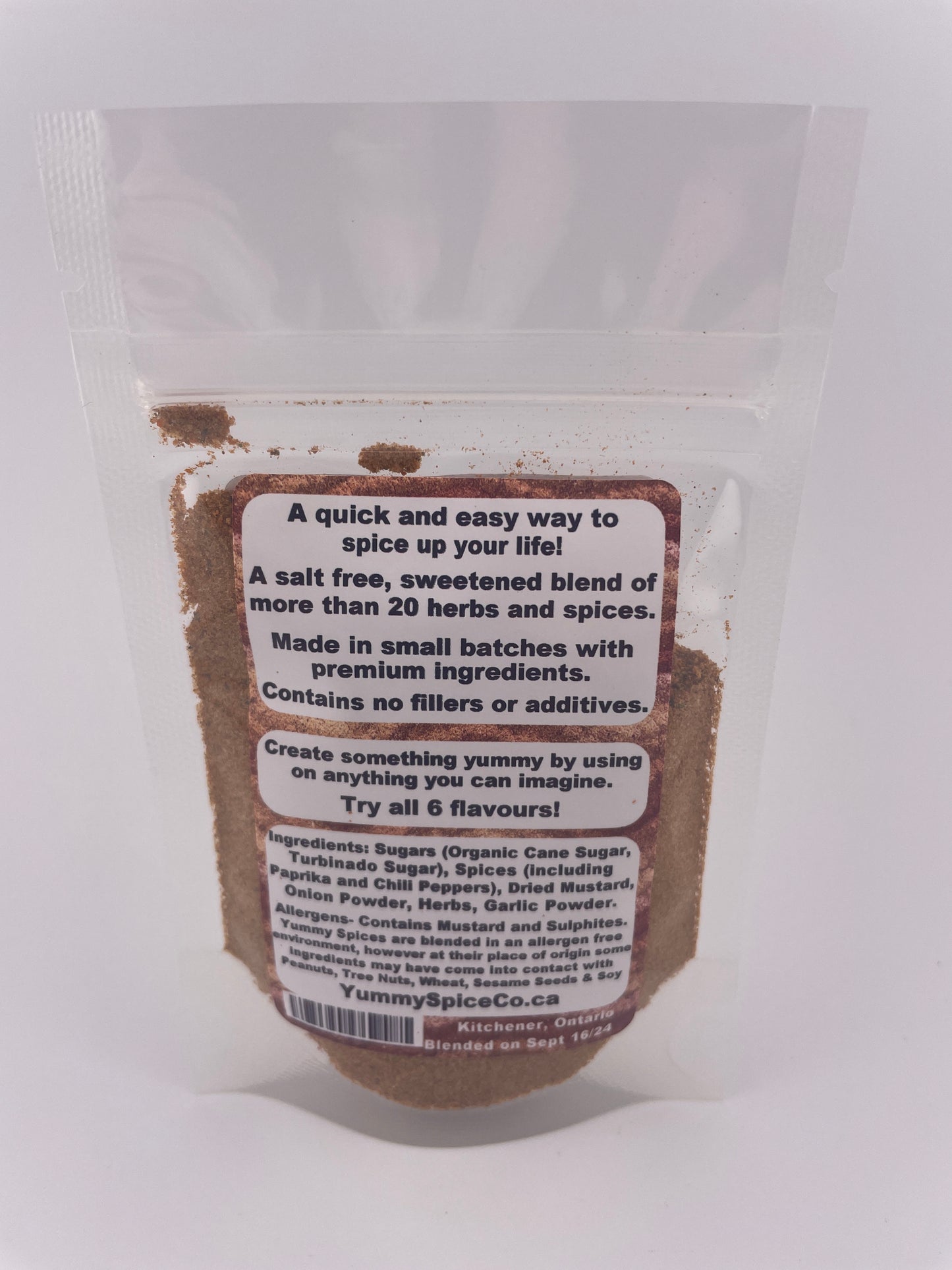 Yummy on Everything - Salt Free - Sweet - 25g Sample Bag