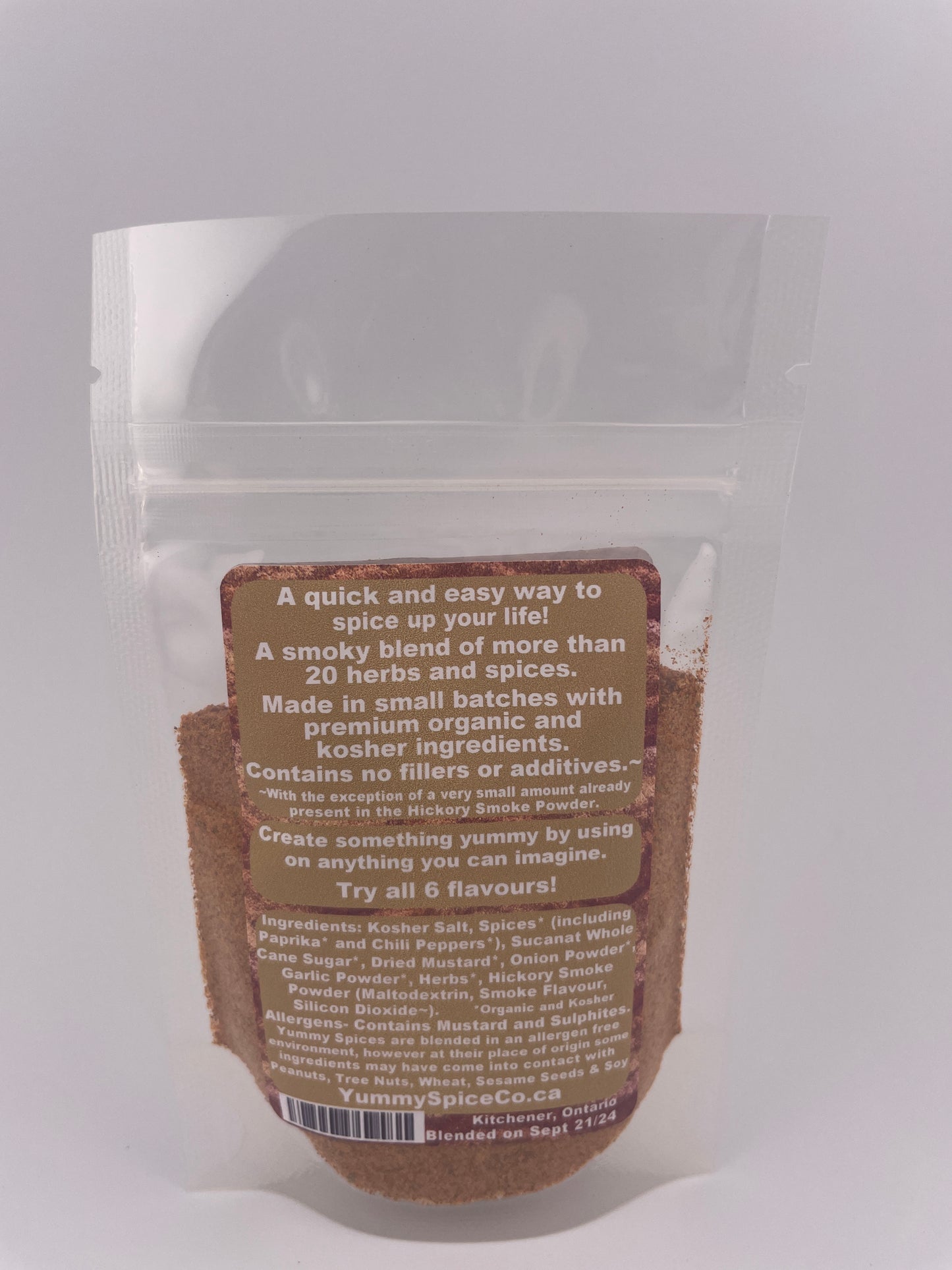 Yummy on Everything - Organic/Kosher - Smoked - 30g Sample Bag