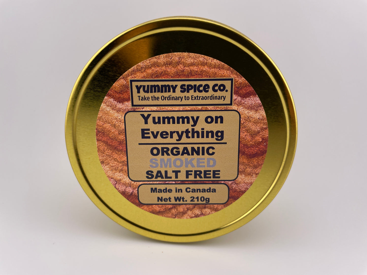 Yummy on Everything - Organic/Kosher - Salt Free - Smoked - 210g Tin