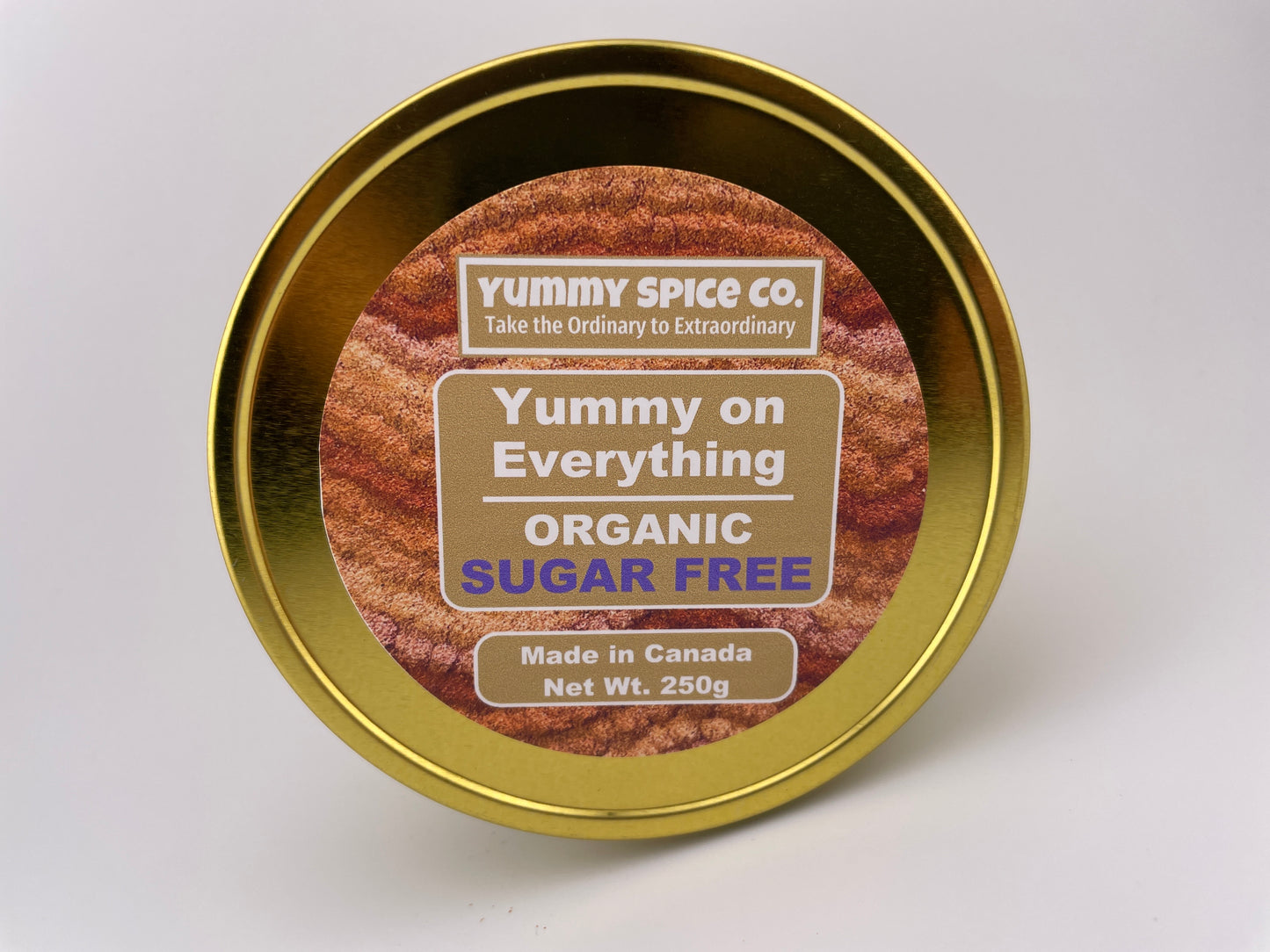 Yummy on Everything - Organic/Kosher - Sugar Free - 250g Tin