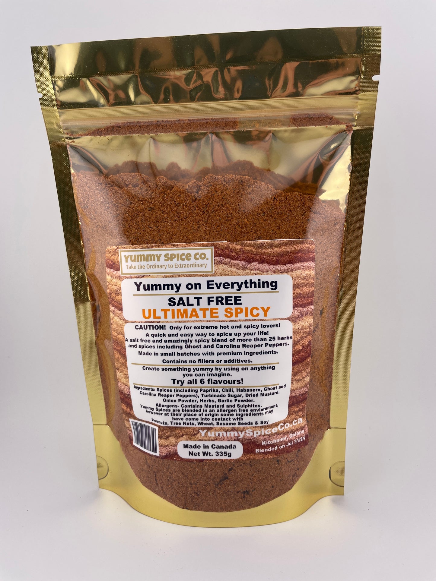 Yummy on Everything - Salt Free - Ultimate Spicy - 335g Large Bag