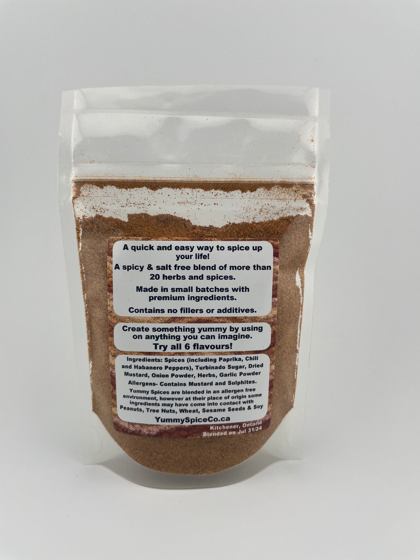 Yummy on Everything - Salt Free - Spicy - 75g Bag