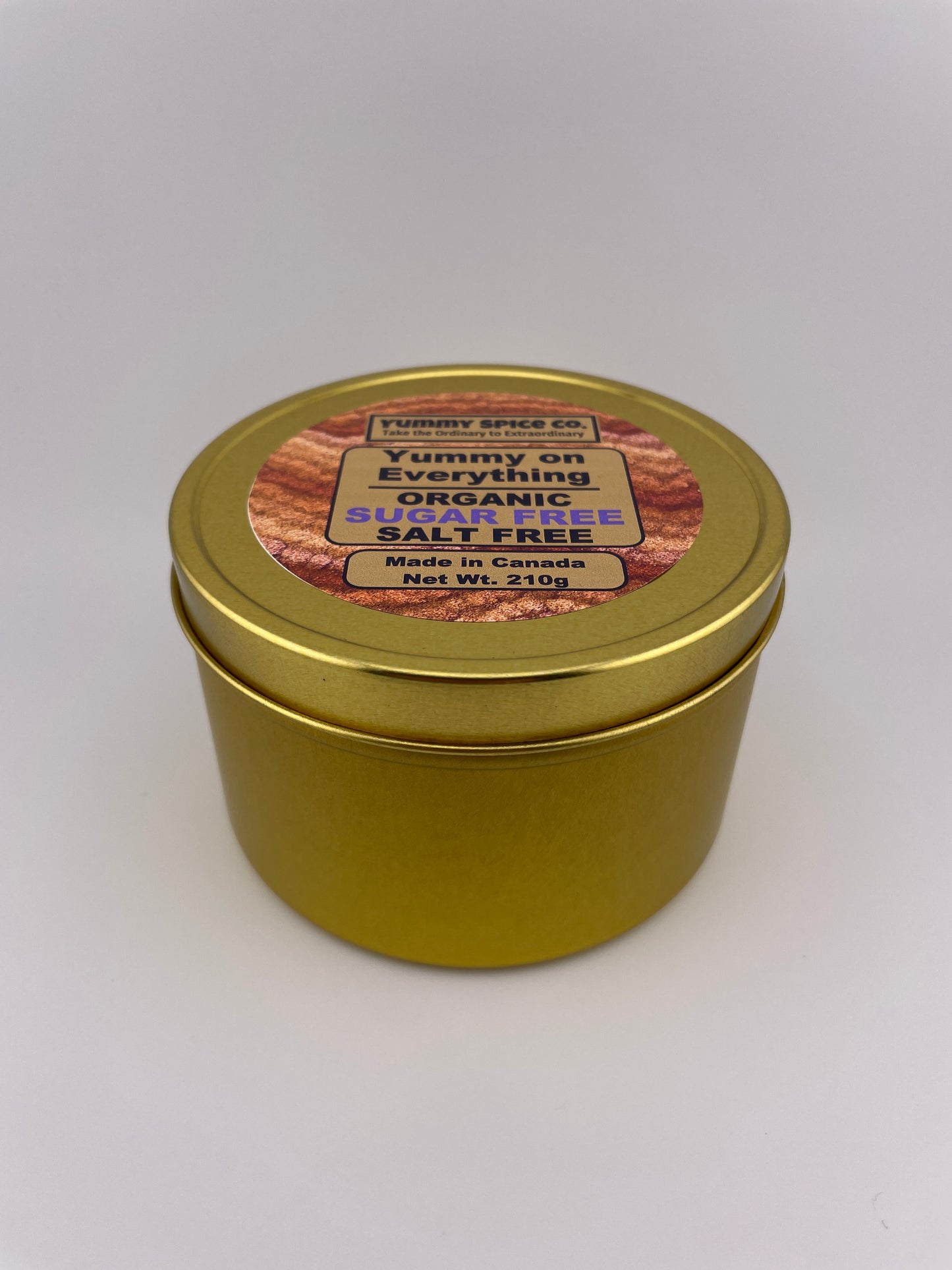 Yummy on Everything - Organic/Kosher - Salt Free - Sugar Free - 210g Tin