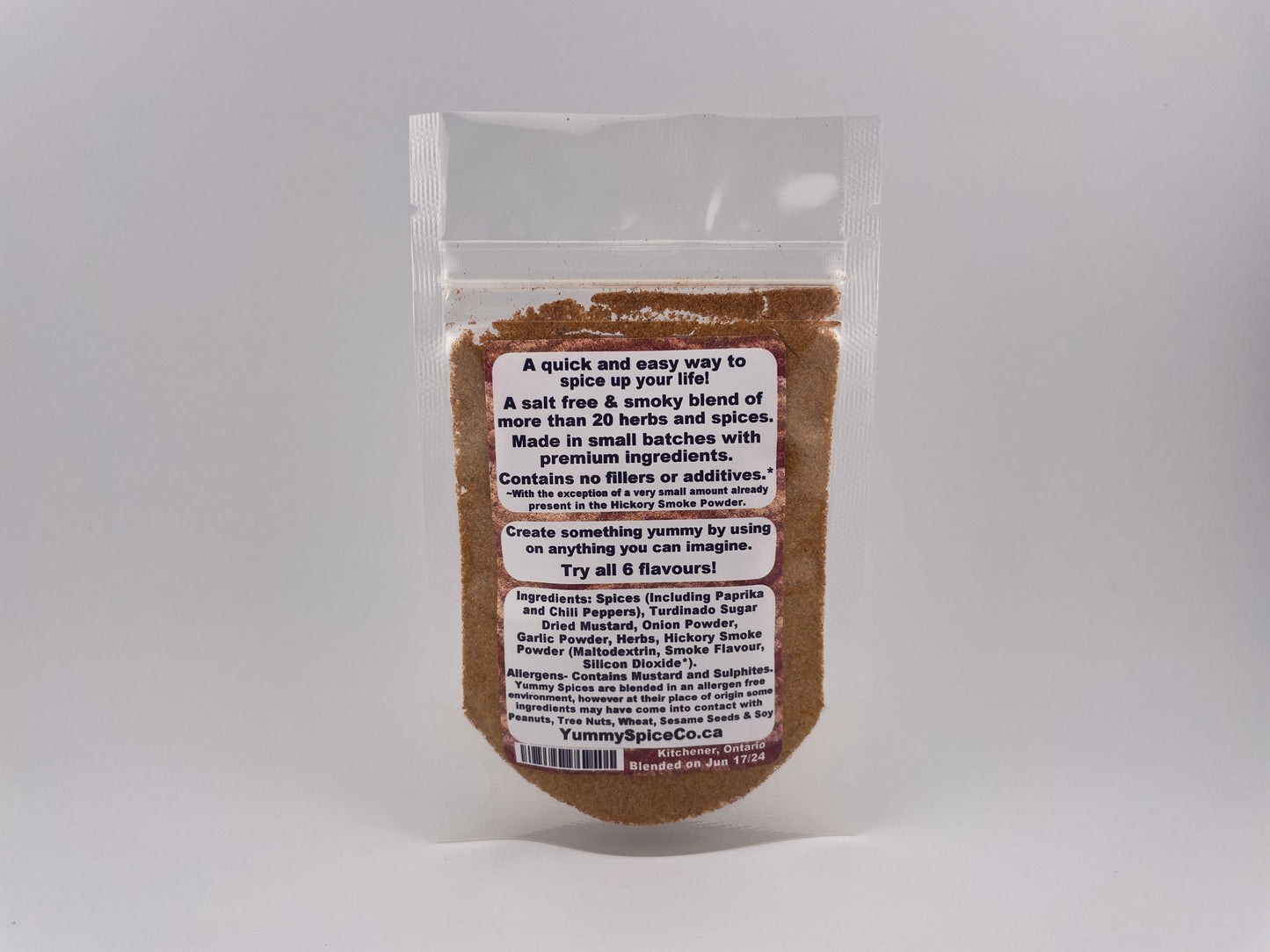 Yummy on Everything - Salt Free - Smoked - 25g Sample Bag