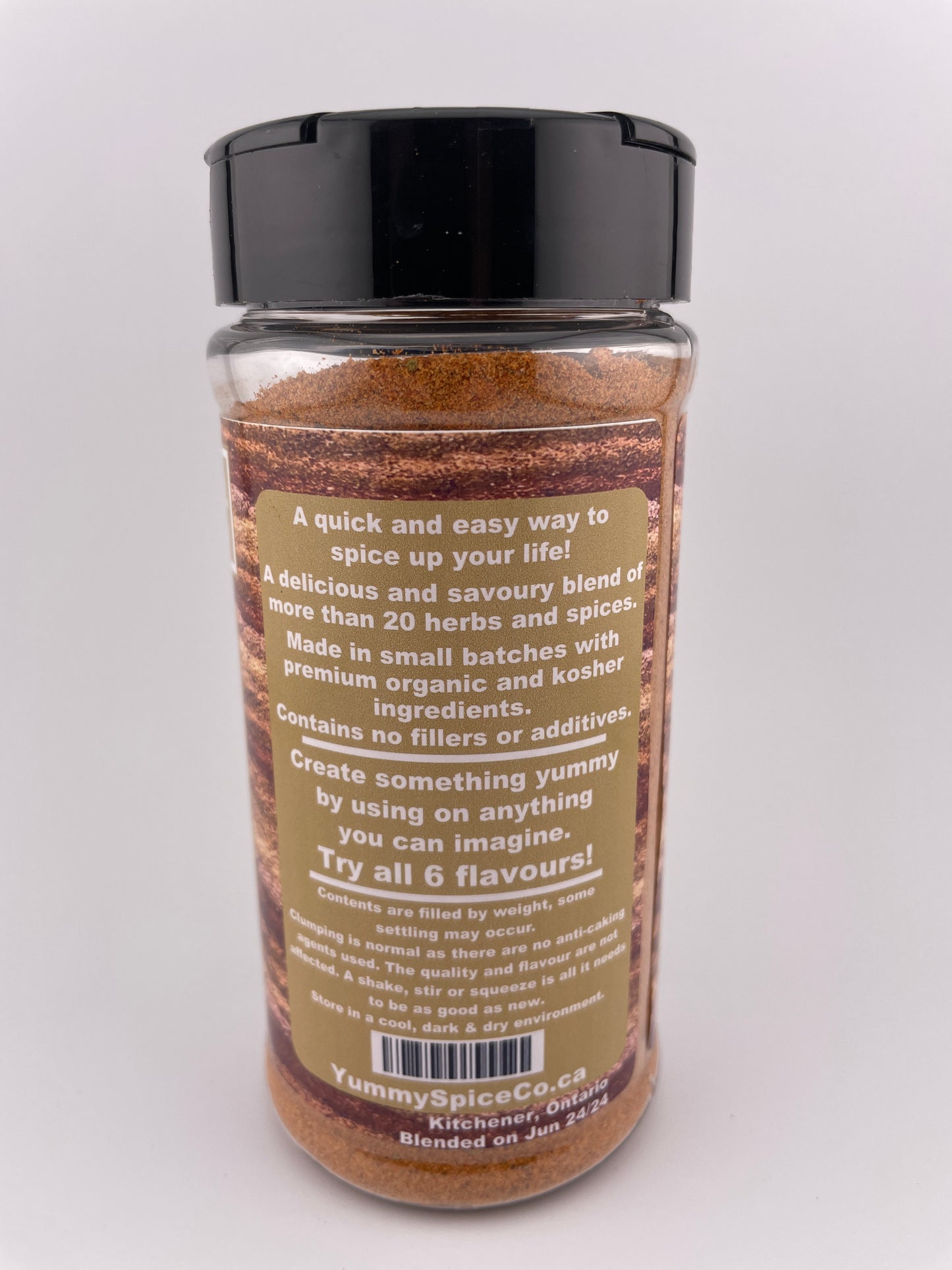 Yummy on Everything Organic/Kosher Original Flavour Large Shaker Bottle 250g