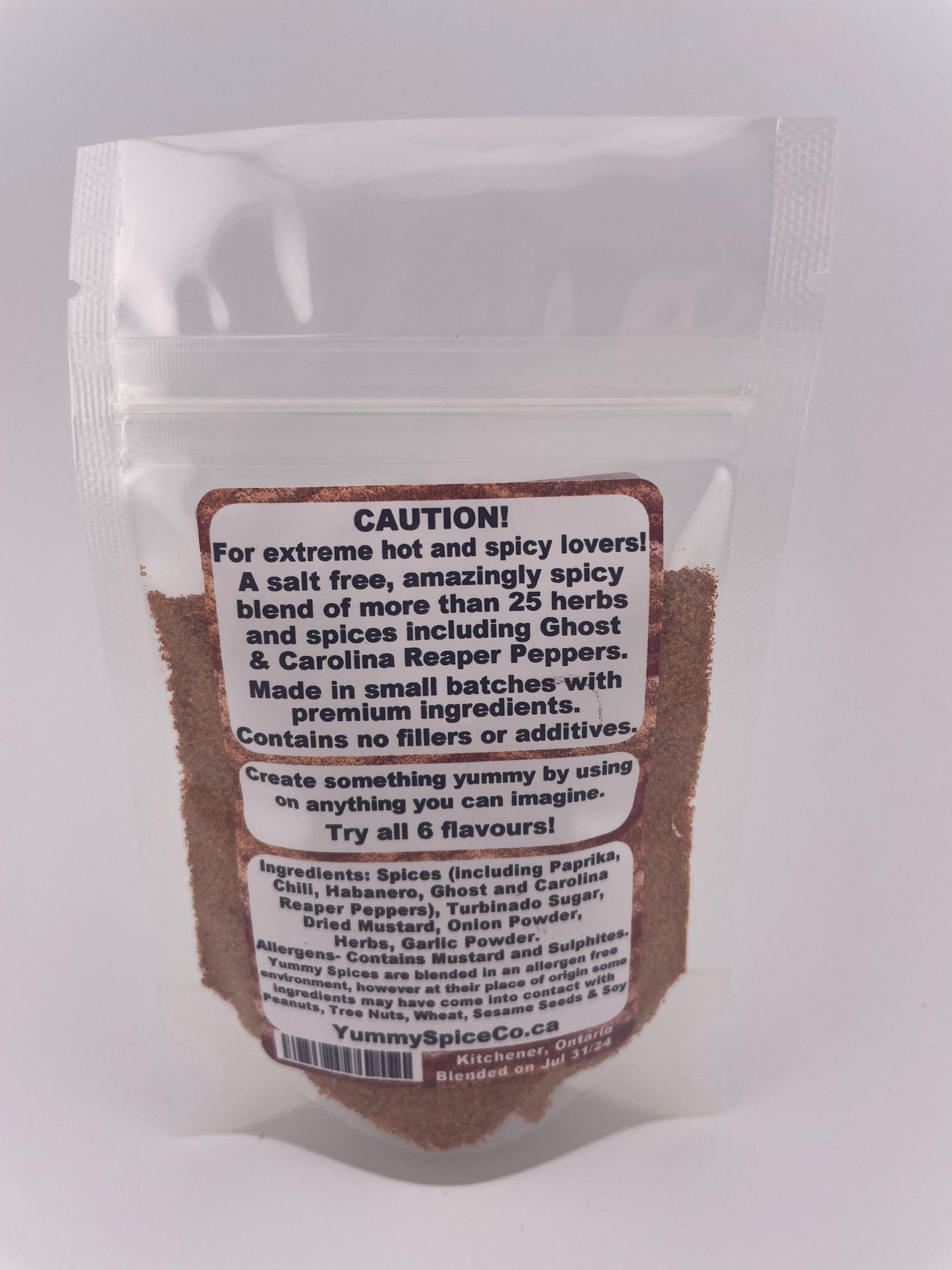 Yummy on Everything - Salt Free - Ultimate Spicy - 25g Sample Bag