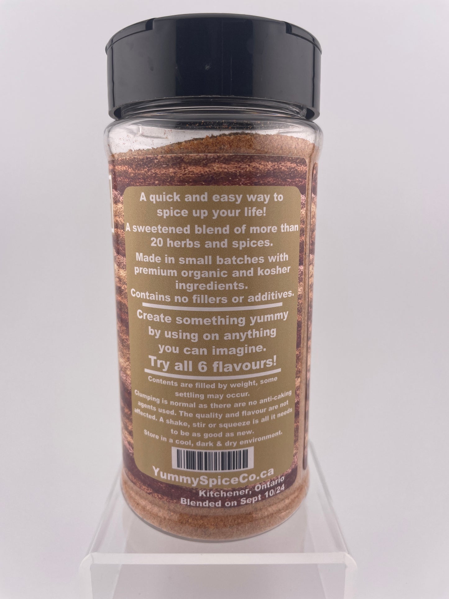 Yummy on Everything - Organic/Kosher - Sweet - 250g Large Shaker Bottle