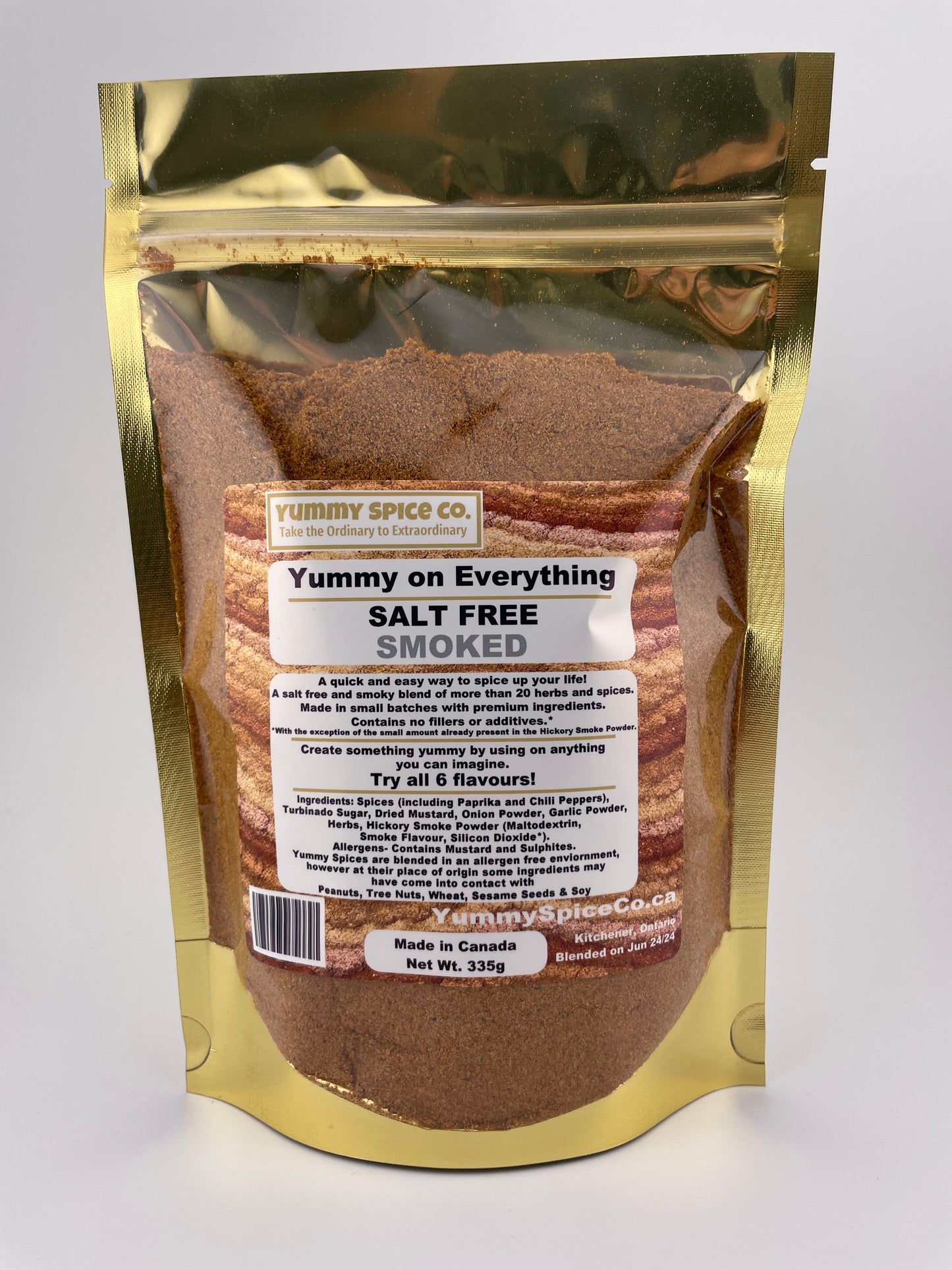 Yummy on Everything - Salt Free - Smoked - 335g Large Bag