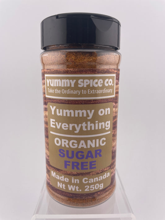 Yummy on Everything - Organic/Kosher - Sugar Free - 250g Large Shaker Bottle