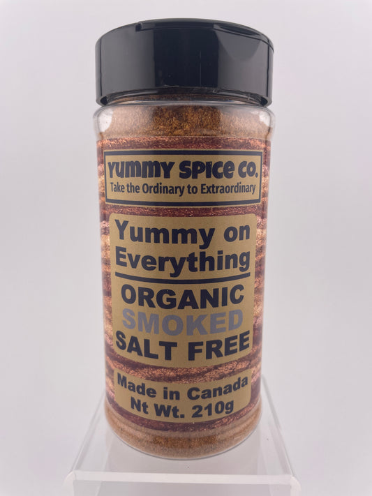 Yummy on Everything - Organic/Kosher - Salt Free - Smoked - 210g Large Bottle