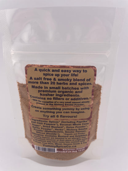 Yummy on Everything - Organic/Kosher - Salt Free - Smoked - 25g Sample Bag