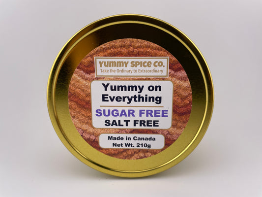 Yummy on Everything - Salt Free - Sugar Free - 210g Tin