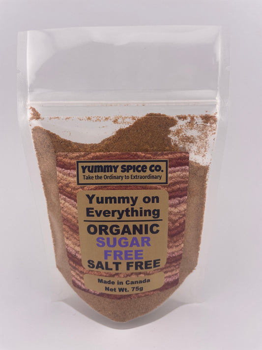Yummy on Everything - Organic/Kosher - Salt Free - Sugar Free - 75g Bag