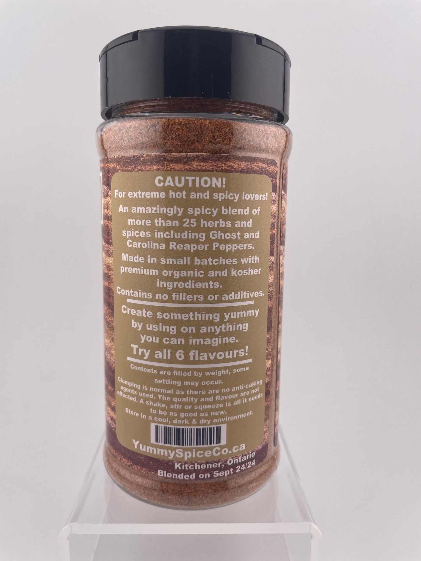 Yummy on Everything - Organic/Kosher - Ultimate Spicy - 250g Large Shaker Bottle
