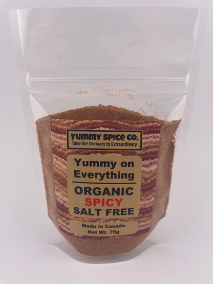 Yummy on Everything - Organic/Kosher - Salt Free - Spicy - 75g Bag