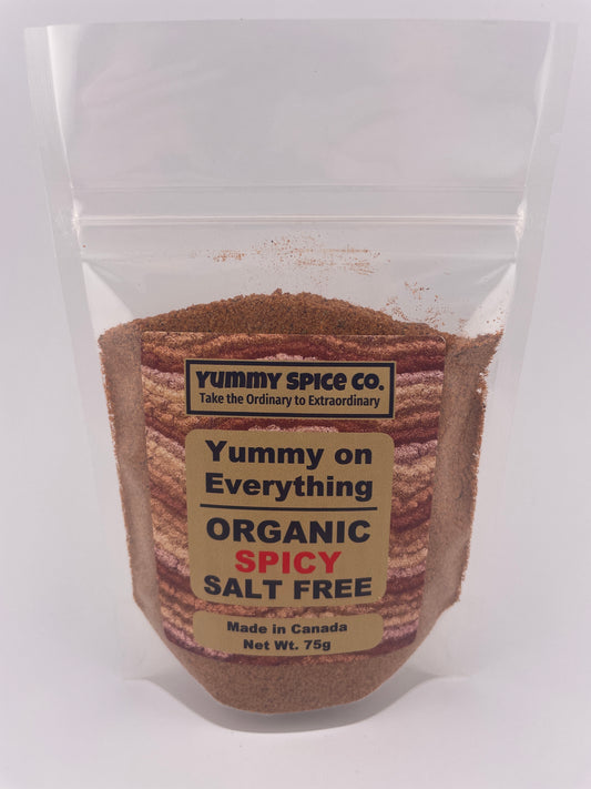 Yummy on Everything - Organic/Kosher - Salt Free - Spicy - 75g Bag