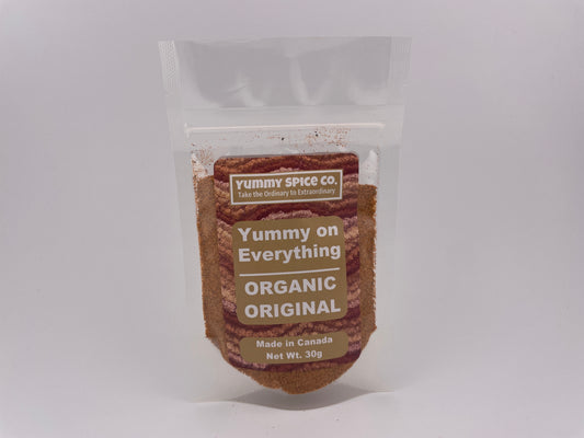 Yummy on Everything Organic/Kosher Original Flavour Sample Size Bag 30g
