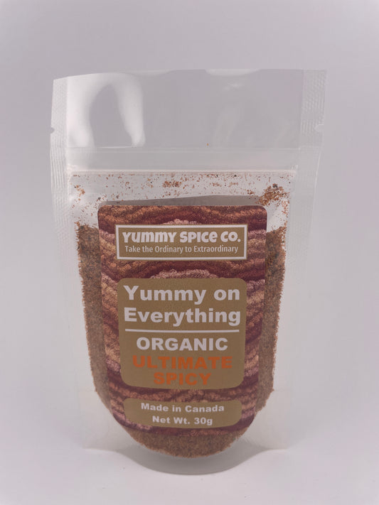 Yummy on Everything - Organic/Kosher - Ultimate Spicy - 30g Sample Bag