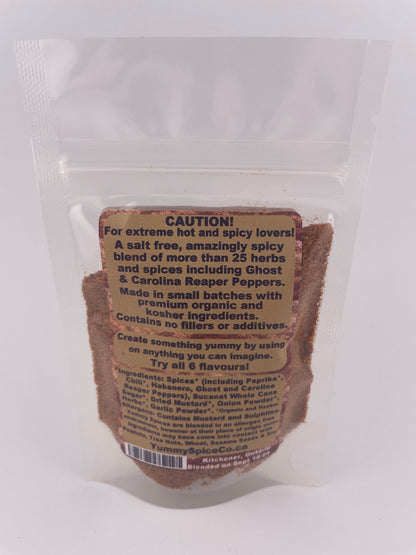 Yummy on Everything - Organic/Kosher - Salt Free - Ultimate Spicy - 25g Sample Bag
