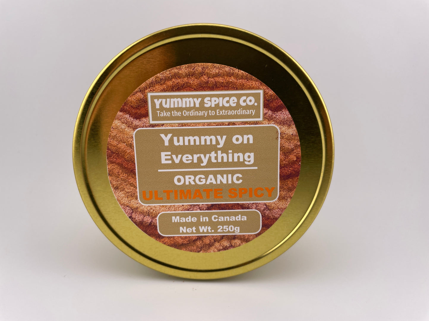 Yummy on Everything - Organic/Kosher - Ultimate Spicy - 250g Tin
