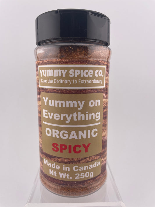 Yummy on Everything - Organic/Kosher - Spicy - 250g Large Shaker Bottle