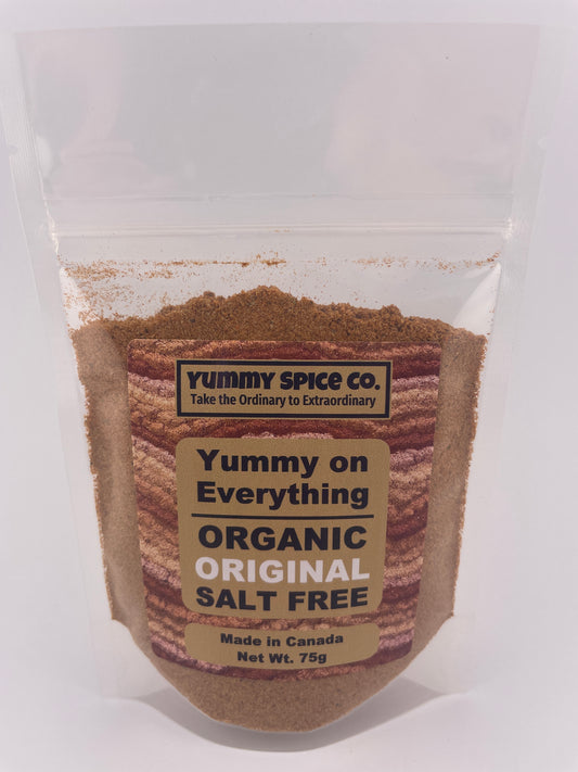 Yummy on Everything Organic/Kosher Salt Free Original Flavour Small Size Bag 75g