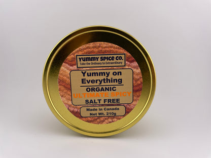 Yummy on Everything - Organic/Kosher - Salt Free - Ultimate Spicy - 210g Tin