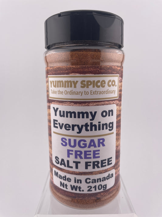 Yummy on Everything - Salt Free - Sugar Free - 210g Large Shaker Bottle