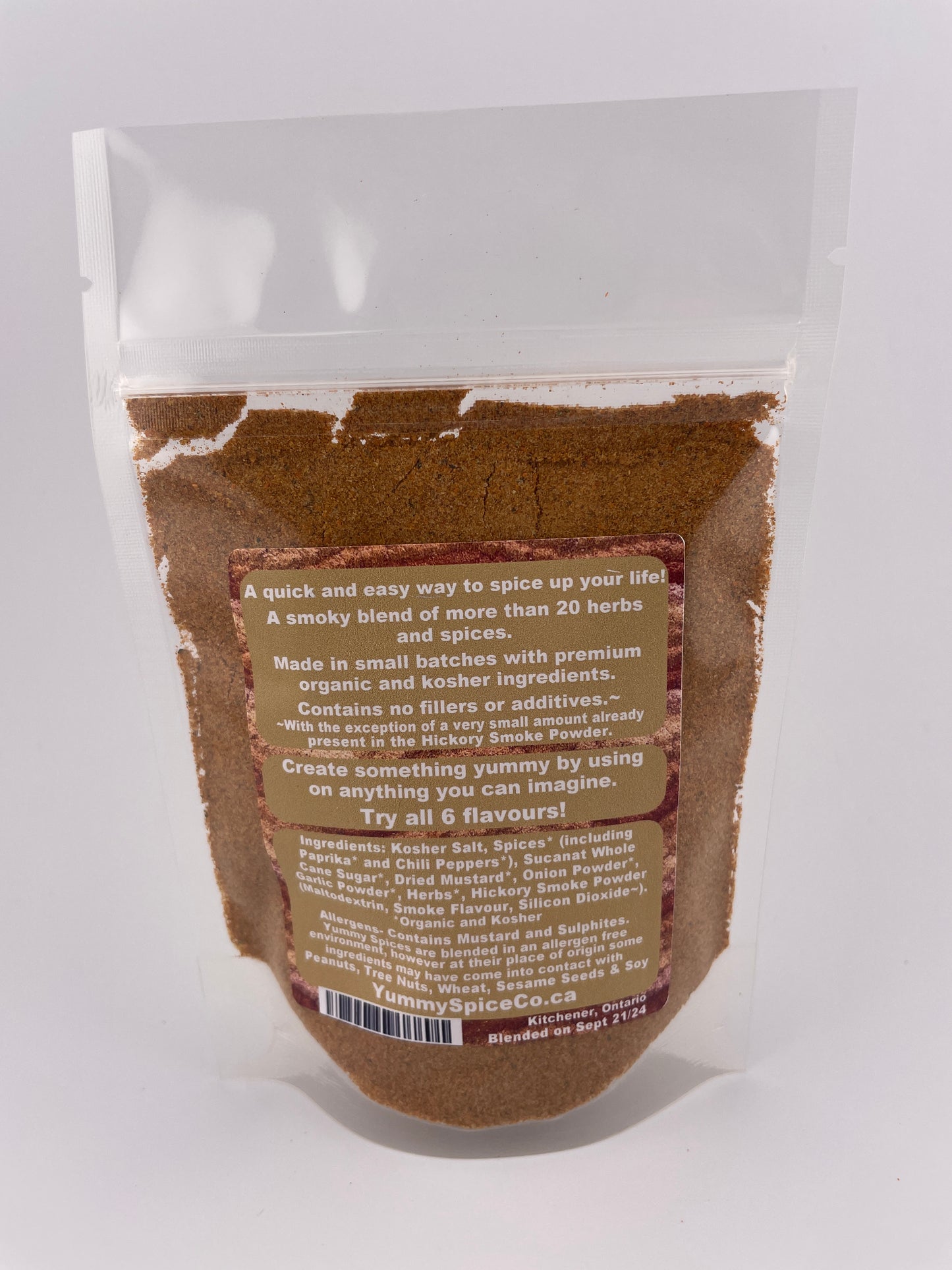 Yummy on Everything - Organic/Kosher - Smoked - 90g Bag