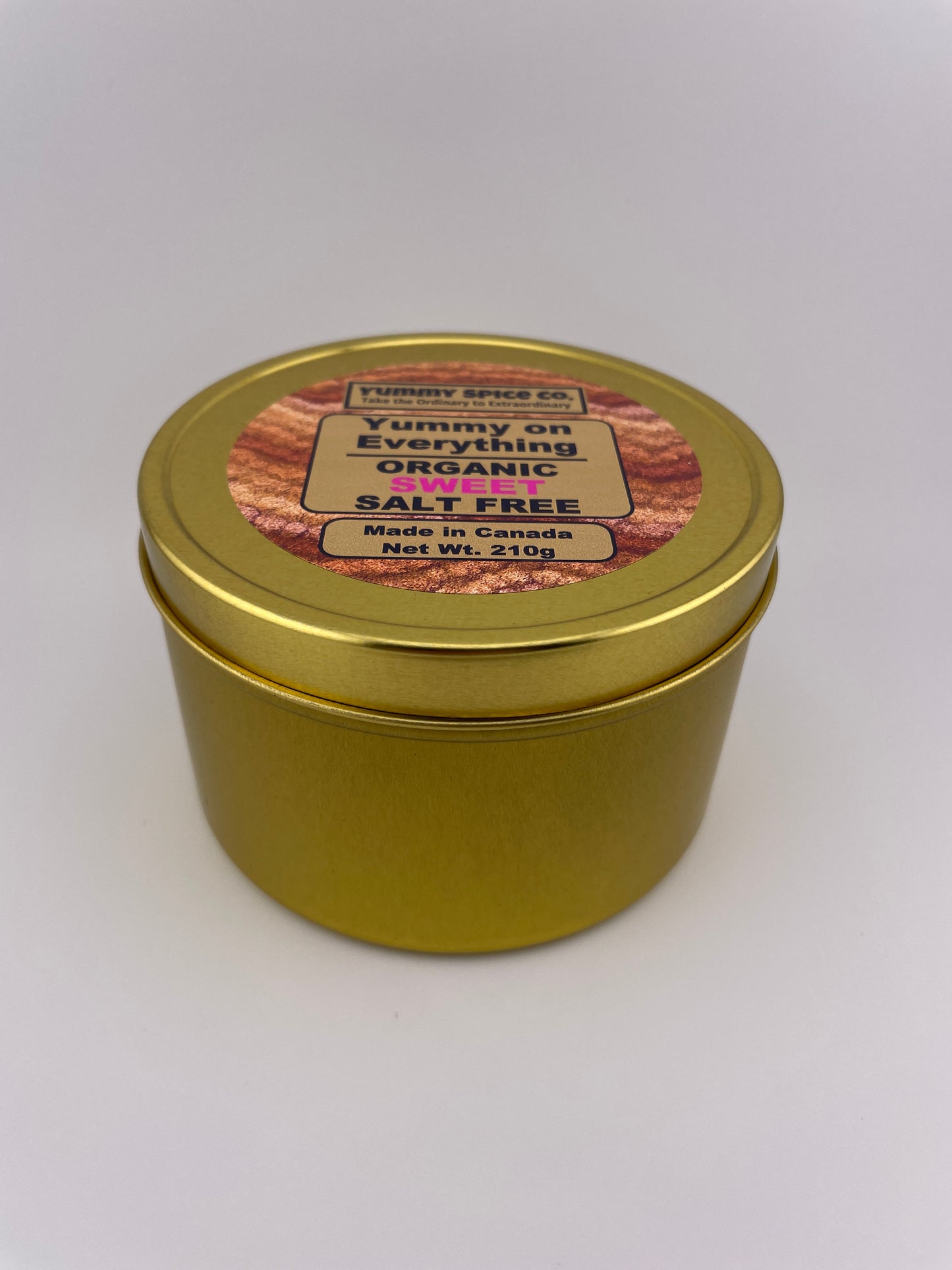 Yummy on Everything - Organic/Kosher - Salt Free - Sweet - 210g Tin