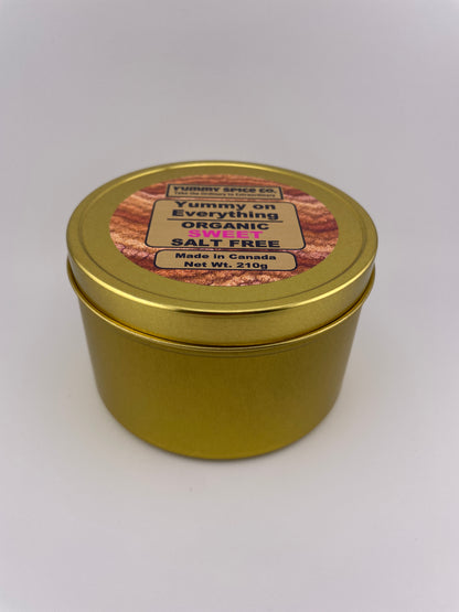Yummy on Everything - Organic/Kosher - Salt Free - Sweet - 210g Tin