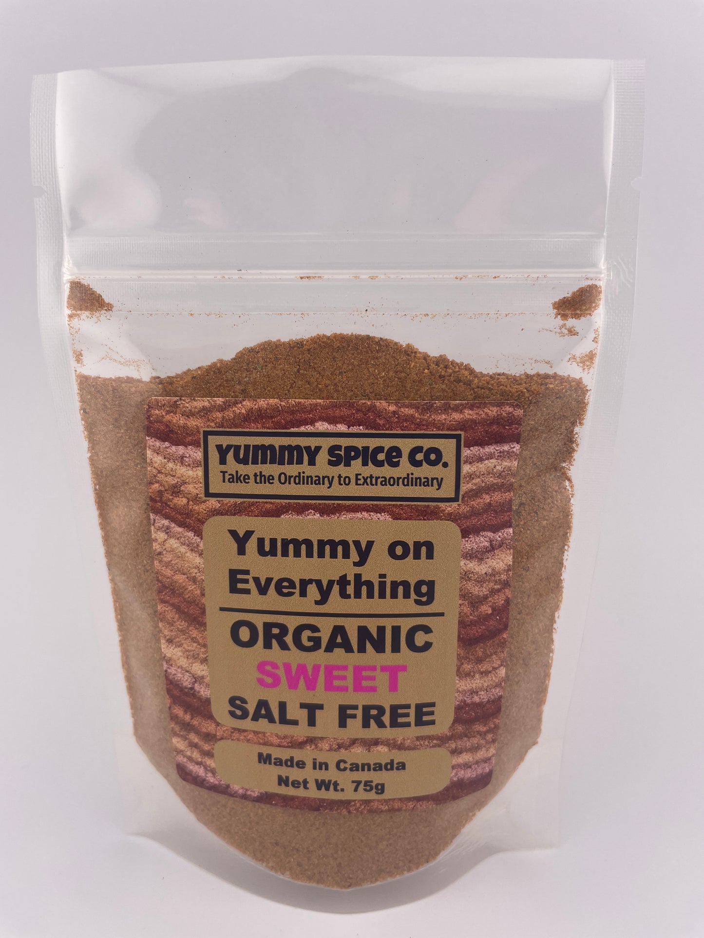 Yummy on Everything - Organic/Kosher - Salt Free - Sweet - 75g Bag