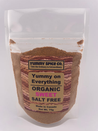 Yummy on Everything - Organic/Kosher - Salt Free - Sweet - 75g Bag