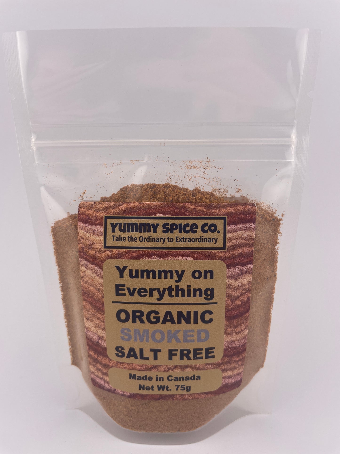 Yummy on Everything - Organic/Kosher - Salt Free - Smoked - 75g Bag