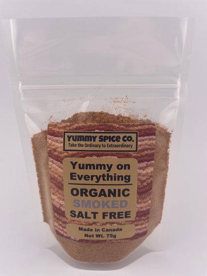 Yummy on Everything - Organic/Kosher - Salt Free - Smoked - 75g Bag