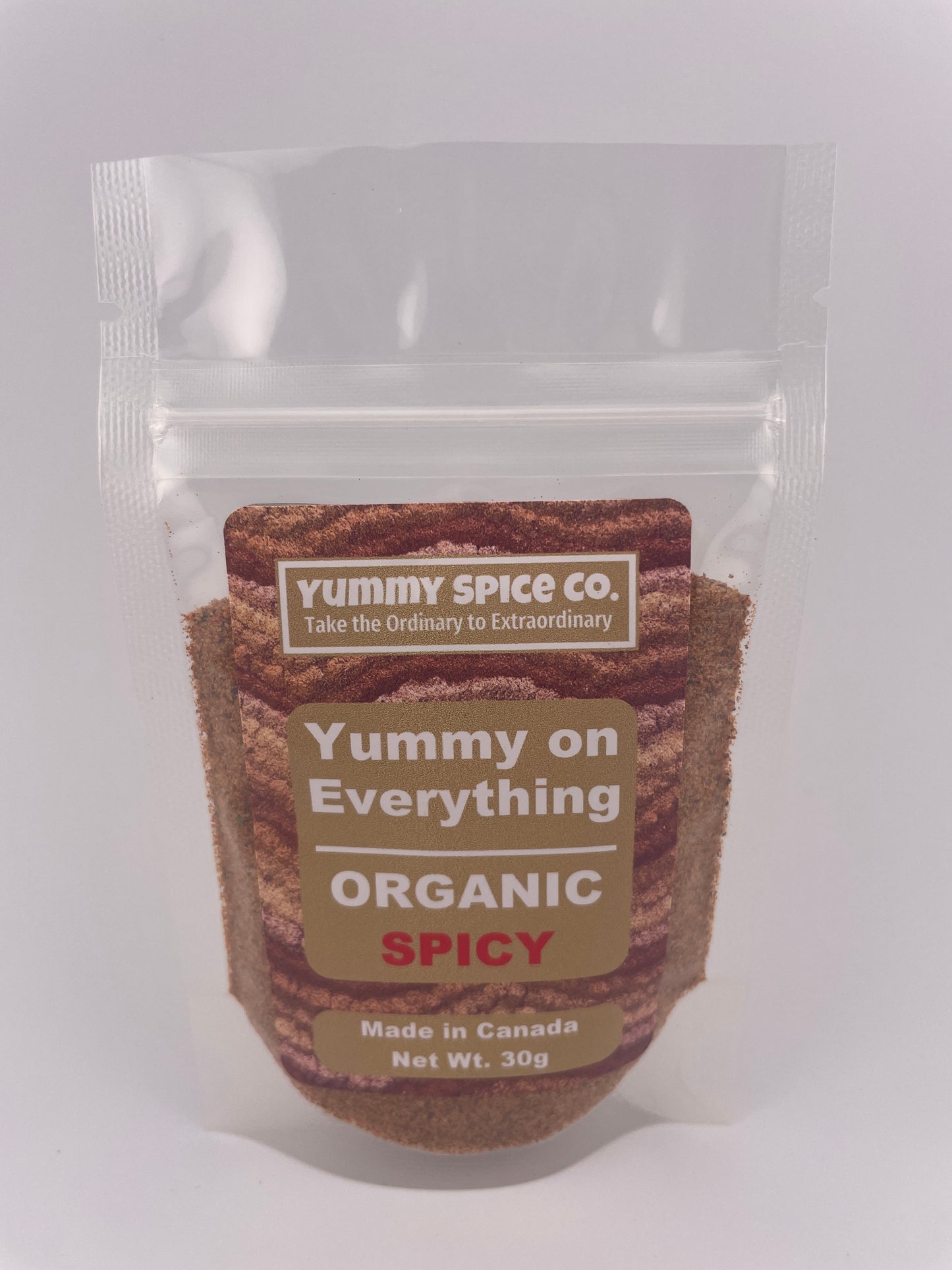 Yummy on Everything - Organic/Kosher - Spicy - 30g Sample Bag