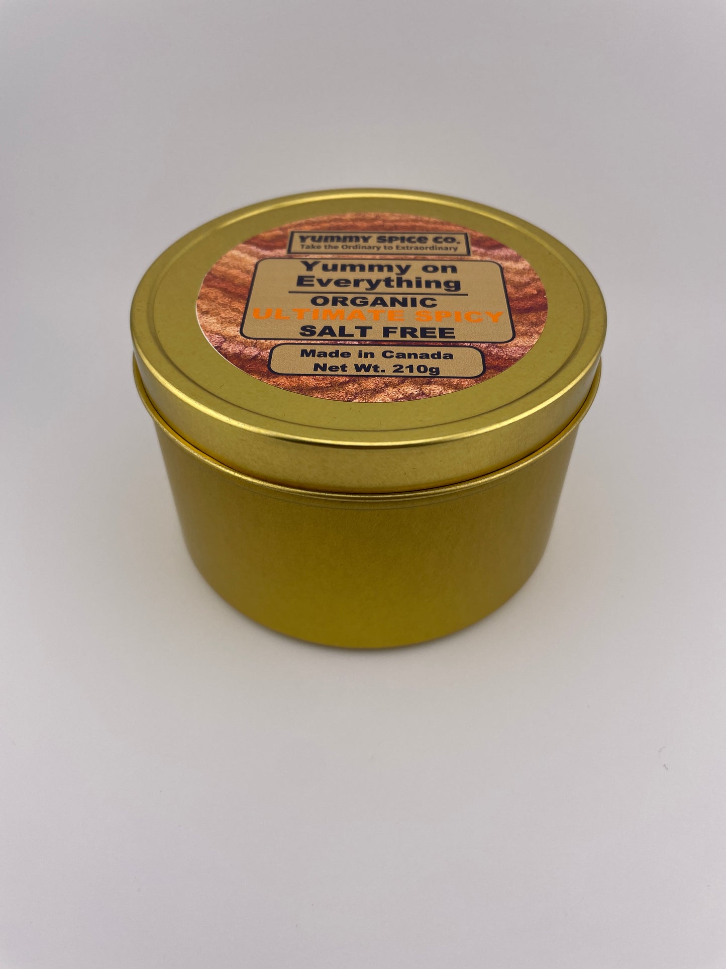 Yummy on Everything - Organic/Kosher - Salt Free - Ultimate Spicy - 210g Tin