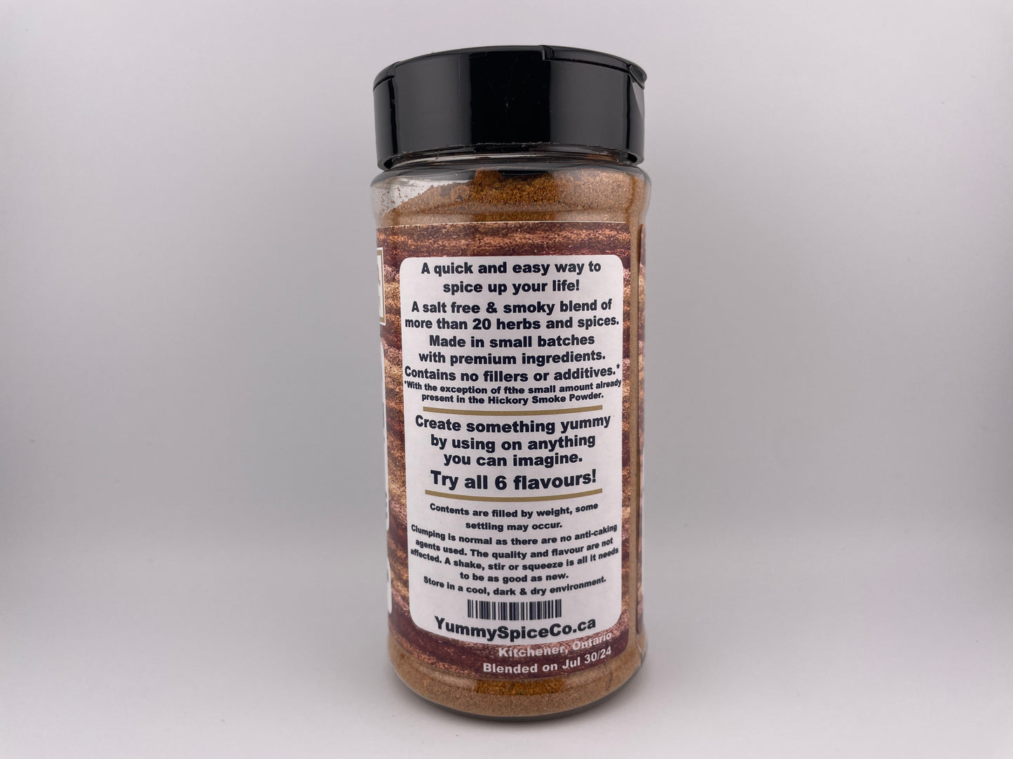 Yummy on Everything - Salt Free - Smoked - 210g Large Shaker Bottle