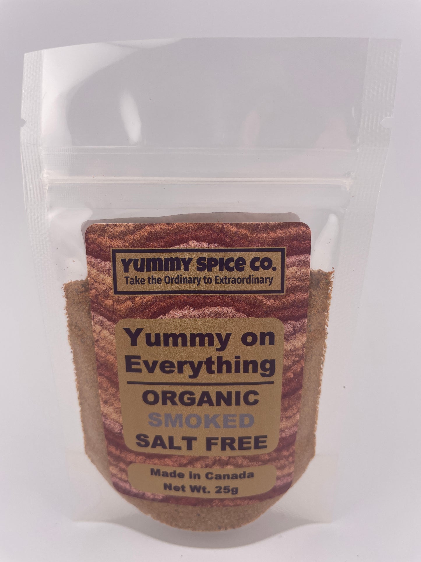 Yummy on Everything - Organic/Kosher - Salt Free - Smoked - 25g Sample Bag