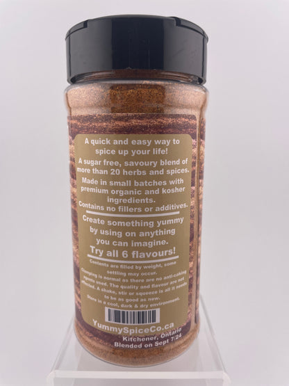 Yummy on Everything - Organic/Kosher - Sugar Free - 250g Large Shaker Bottle