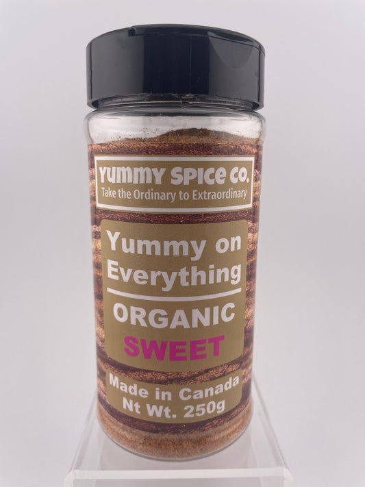 Yummy on Everything - Organic/Kosher - Sweet - 250g Large Shaker Bottle