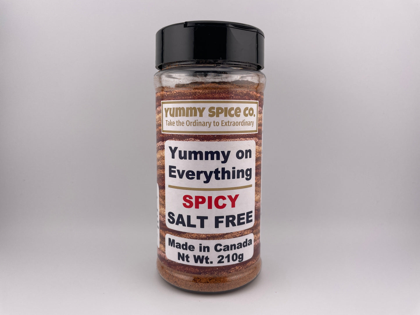 Yummy on Everything - Salt Free - Spicy - 210g Large Shaker Bottle