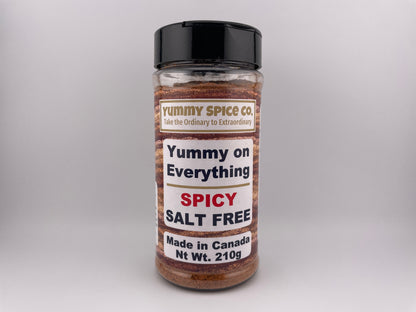 Yummy on Everything - Salt Free - Spicy - 210g Large Shaker Bottle
