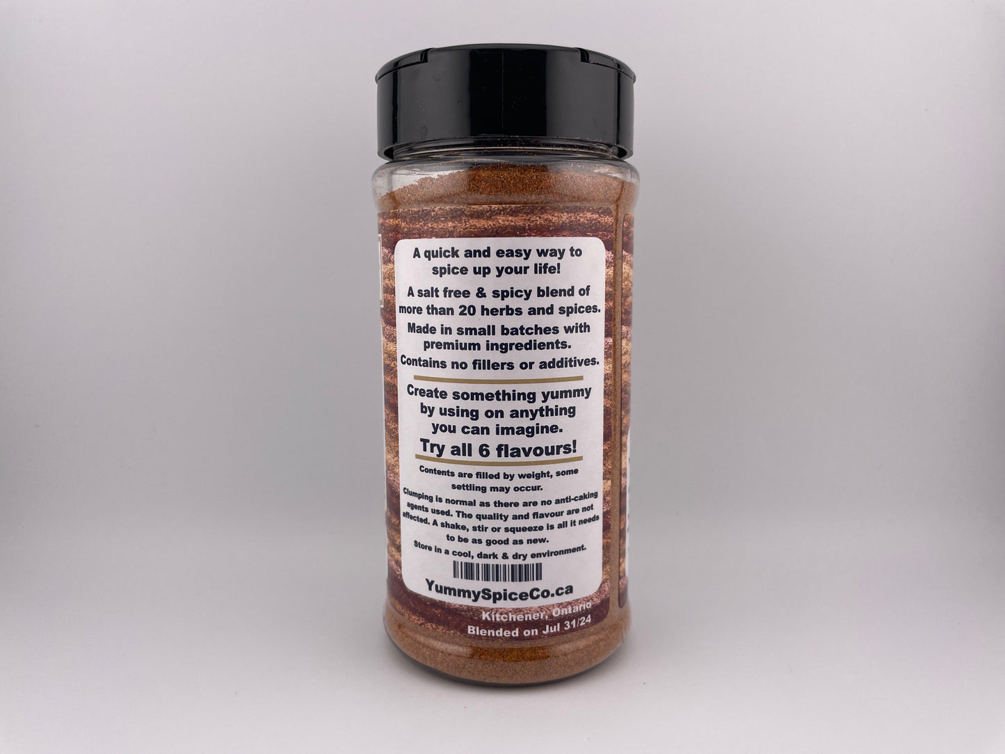 Yummy on Everything - Salt Free - Spicy - 210g Large Shaker Bottle
