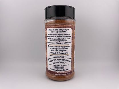 Yummy on Everything - Salt Free - Spicy - 210g Large Shaker Bottle