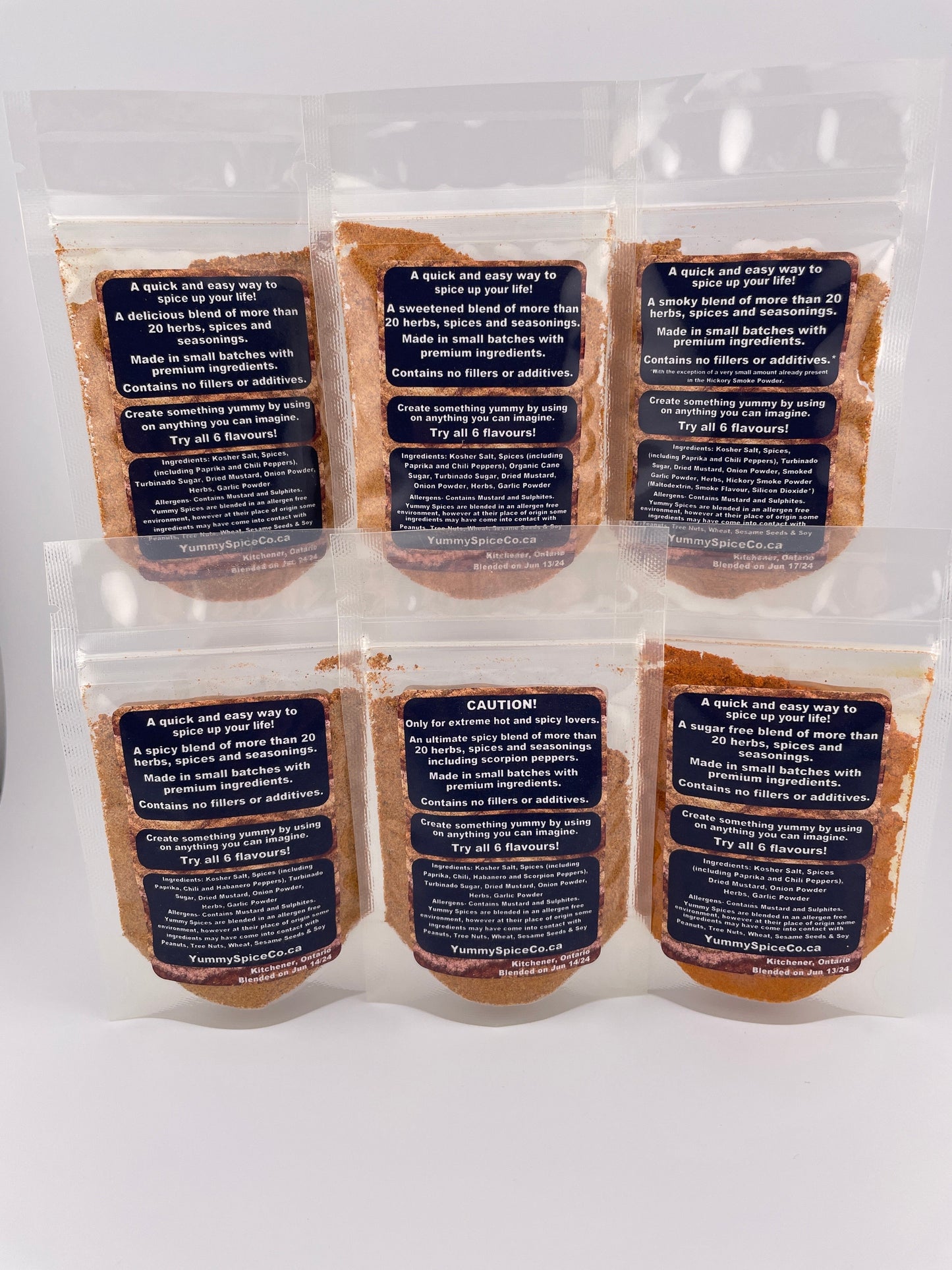 Yummy on Everything - 6 Flavour Sample Pack